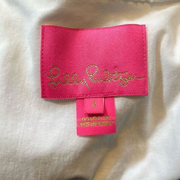 Lilly Pulitzer Trisha Eyelet Shirtdress Resort White 4 - Picture 8 of 10